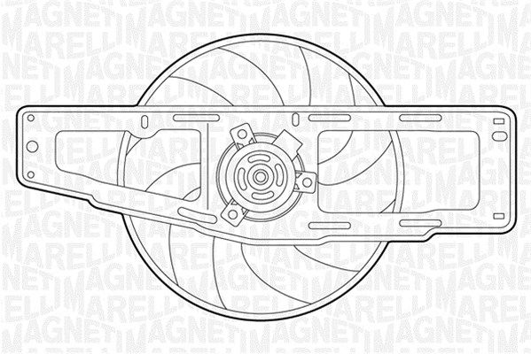 MAGNETI MARELLI Вентилятор, охлаждение двигателя 069422346010